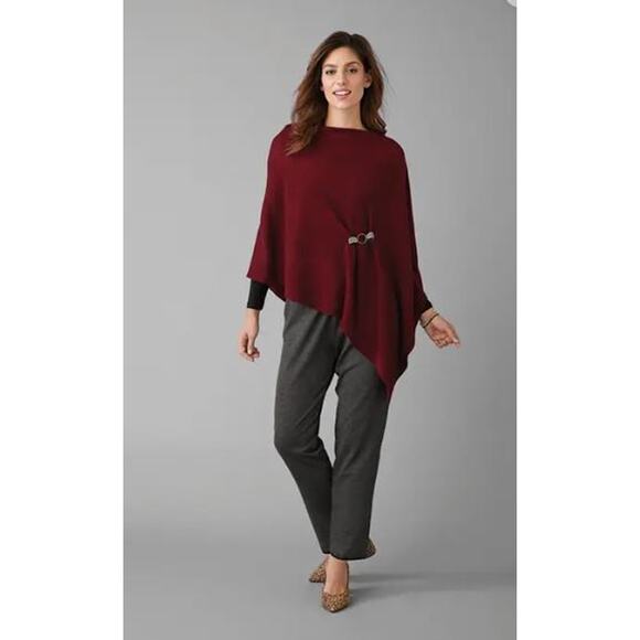 Fig Lightweight Soft Knit Ponchos Shawl Wrap Scarf - Wear Multiple Ways - Picture 7 of 8